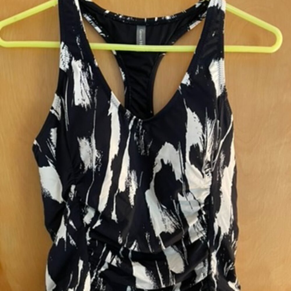 Garnet Hill Sporty Tankini Top and Swim Skirt